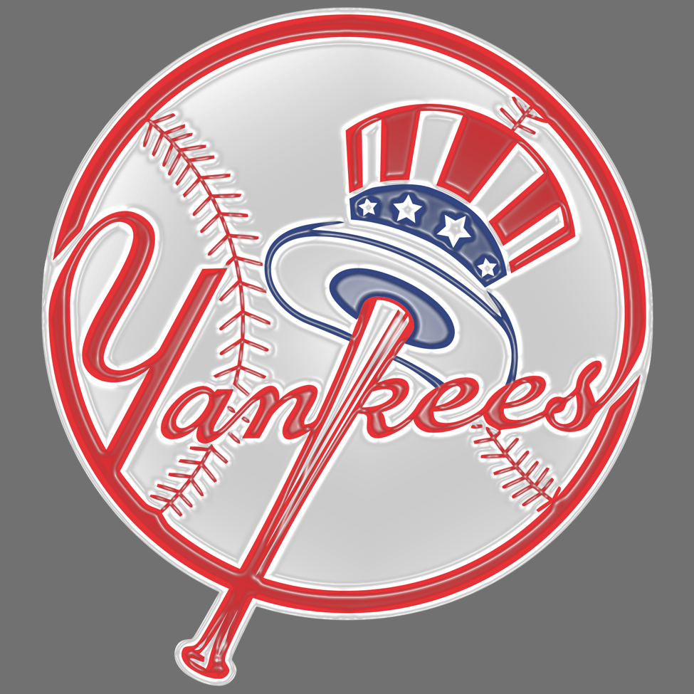 New York Yankees Plastic Effect Logo vinyl decal